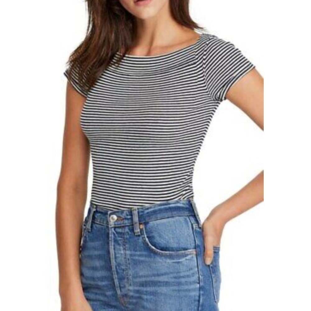 NEW Free People Micro-Stripe Top
